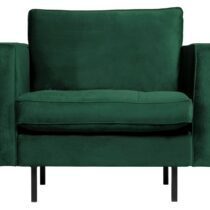 BePureHome Fauteuil Rodeo Classic Velv. Green For. Fauteuil Stof