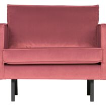 BePureHome Fauteuil Rodeo Velvet Pink Fauteuil Stof