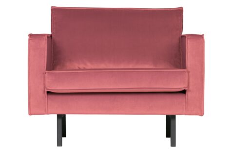 BePureHome Fauteuil Rodeo Velvet Pink Fauteuil Stof