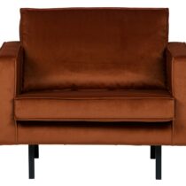 BePureHome Fauteuil Rodeo Velvet Roest Fauteuil Stof