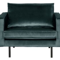 BePureHome Fauteuil Rodeo Velvet Teal Fauteuil Stof