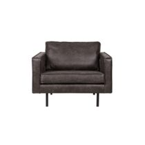 BePureHome Fauteuil Rodeo Zwart Fauteuil Leder