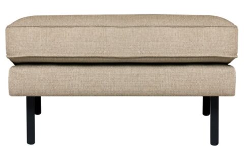 BePureHome Hocker Rodeo Stretched Sahara Banken Stof