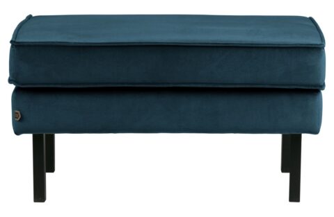 BePureHome Hocker Rodeo Velvet Blue Banken Stof