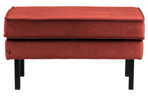 BePureHome Hocker Rodeo Velvet Chestnut Banken Stof