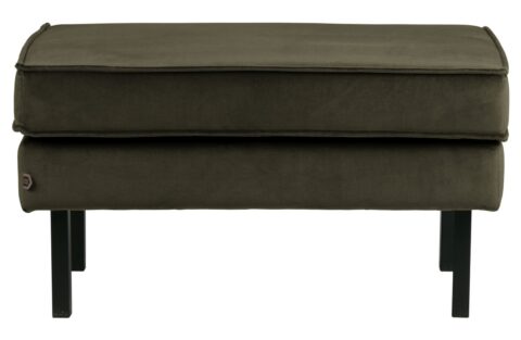 BePureHome Hocker Rodeo Velvet Dark Green Banken Stof