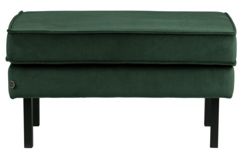 BePureHome Hocker Rodeo Velvet Green Forest Banken Stof