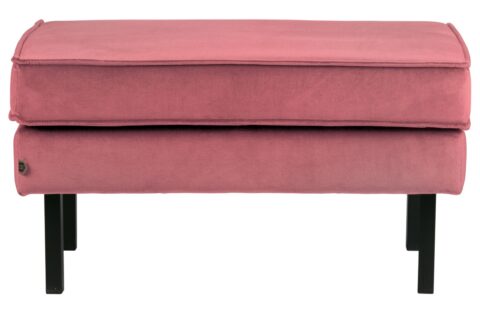 BePureHome Hocker Rodeo Velvet Pink Banken Stof