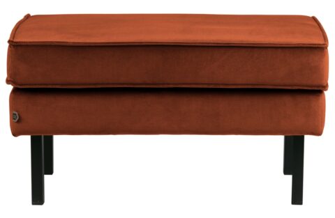 BePureHome Hocker Rodeo Velvet Roest Banken Stof