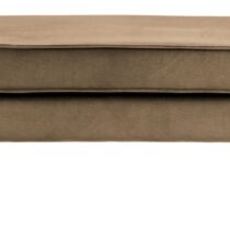 BePureHome Hocker Rodeo Velvet Taupe Banken Stof