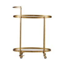 BePureHome Push Trolley Antique Brass Tafels Metaal