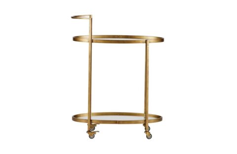 BePureHome Push Trolley Antique Brass Tafels Metaal