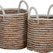 Bermuda Basket Banana Leaf-White Woon accessoires