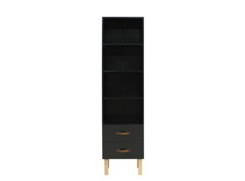 Bopita Boekenkast Floris Black/Natural Kasten MDF