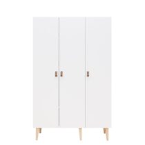 Bopita Kast Indy 3-Deurs Wit/Naturel Kinder- / Tienerkamers Hout