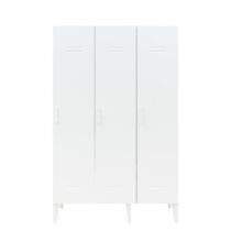 Bopita Kast Locker 3-Deurs Wit Kinder- / Tienerkamers Hout