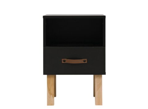 Bopita Nachtkastje Floris Black/Natural Kinder- / Tienerkamers MDF