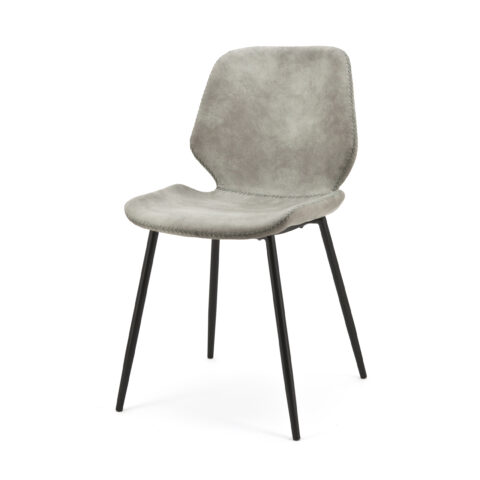 By Boo stoel Seashell Grey Stoelen PU/Lederlook