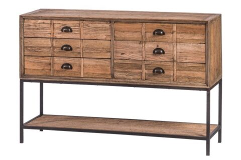 Console Brethon 6 Laden Kasten Hout