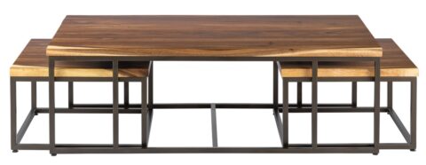 DTP Home Coffee Table Flare Set/3 Tafels Hout