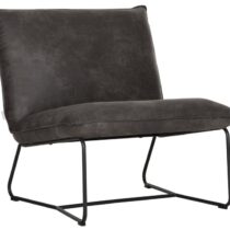 DTP Home River Fauteuil Delaware Charcoal Fauteuil Leder