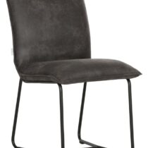 DTP Home River Stoel Delaware Charcoal Stoelen Leder