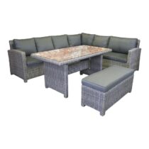 Dining Loungeset Parma Grey Tuinmeubelen Aluminium