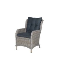 Diningfauteuil Malpensa Zwart Tuinmeubelen Wicker