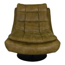 Draaifauteuil Palanda Mosterd Fauteuil Leder