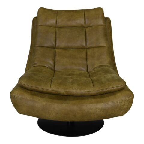 Draaifauteuil Palanda Mosterd Fauteuil Leder