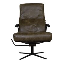 Draaifauteuil Taboni Olive Fauteuil Leder