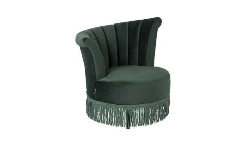 Dutchbone Relaxstoel Flair Dark Green Fauteuil Stof