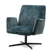 Eleonora Fauteuil Vivian Blauw Fauteuil Stof