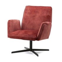 Eleonora Fauteuil Vivian Roze Fauteuil Stof