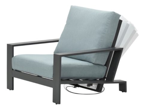 Fauteuil Lincoln Grijs Tuinmeubelen