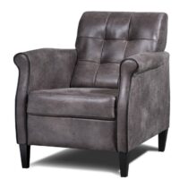 Fauteuil Mario Bruin Fauteuil Leder