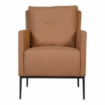 Fauteuil Nina Cognac Fauteuil Stof