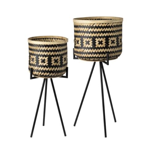 Feelings Aztec plantenstandaard Set/2 Woon accessoires