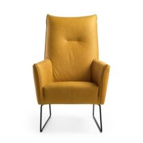 Feelings Fauteuil Dex hoog Mustard Fauteuil Leder