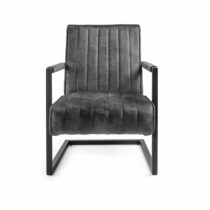 Feelings Fauteuil Stripes Antraciet Fauteuil Stof