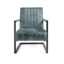 Feelings Fauteuil Stripes Petrol Fauteuil Stof