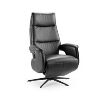 Feelings Relaxfauteuil Otis M Zwart Fauteuil Leder