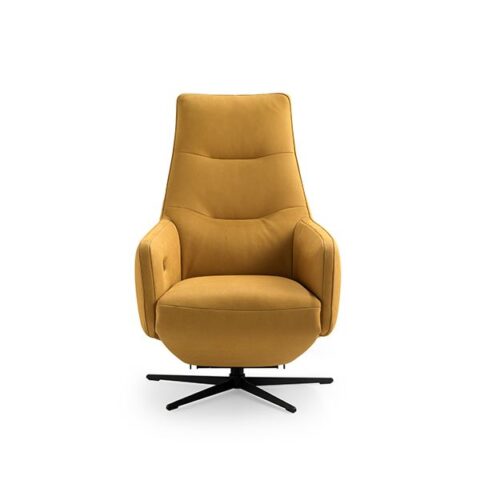 Feelings Sta-op Fauteuil Reggio S Mustard Fauteuil Leder