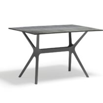 Feelings Tafel Alberta Antraciet 120cm Tuinmeubelen Kunststof