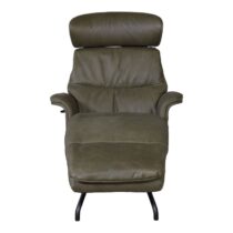 Flexlux Chaise Lounge Clement Green Fauteuil Leder