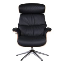 Flexlux Relaxfauteuil Clement High Black Fauteuil Leder