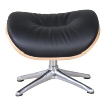 Flexlux Voetenbank Clement Black Fauteuil Leder