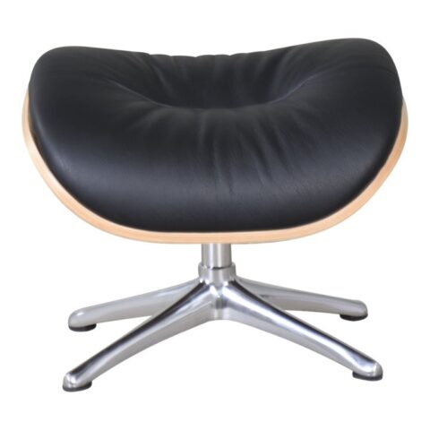 Flexlux Voetenbank Clement Black Fauteuil Leder