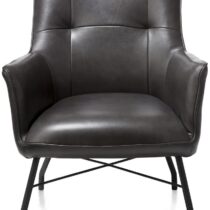 Henders & Hazel Lounge Chiara Zwart Fauteuil Stof