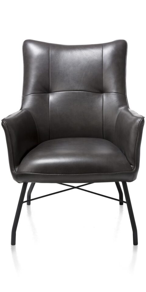 Henders & Hazel Lounge Chiara Zwart Fauteuil Stof